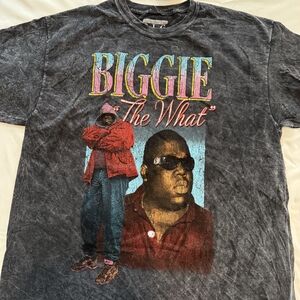 Vintage Style Biggie Graphic Tee - Black XL 0031